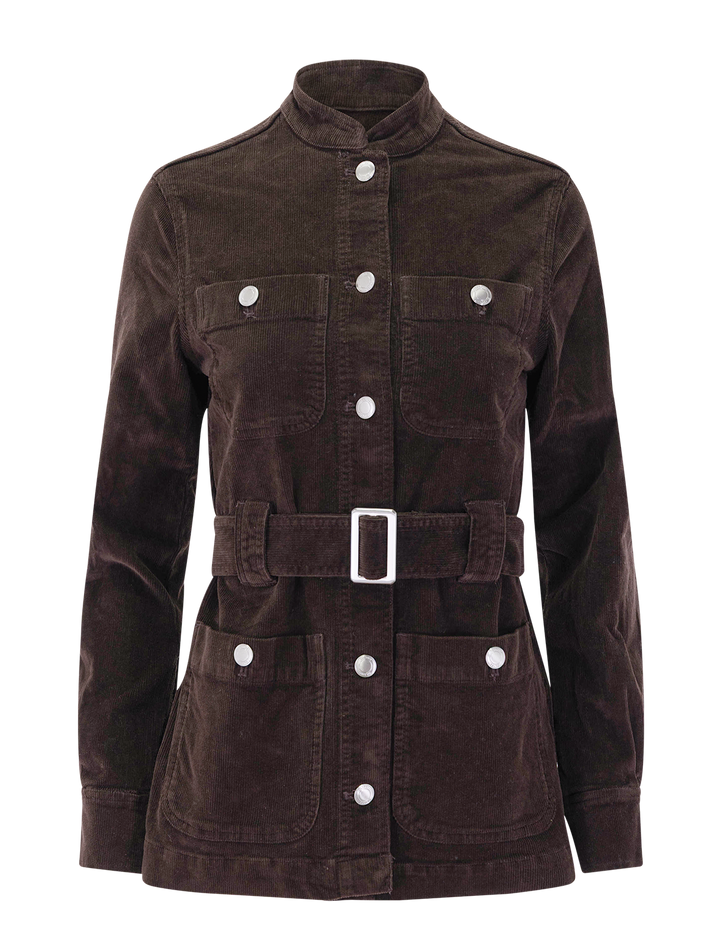 utility jacket in meteorite cord