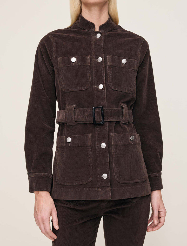 utility jacket in meteorite cord