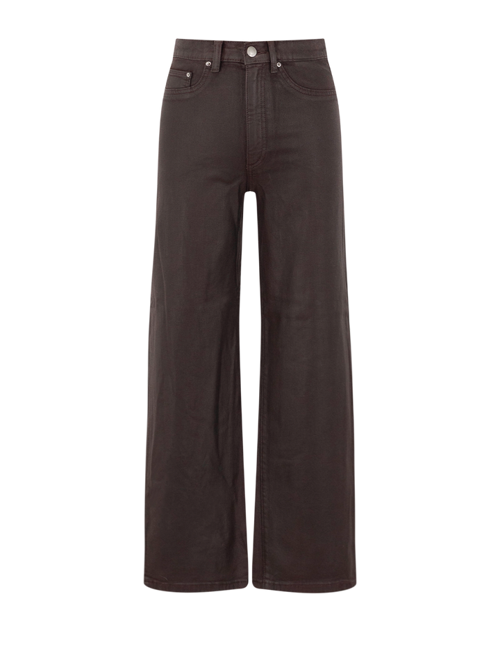 karmine 28" refined wide leg in fig coated