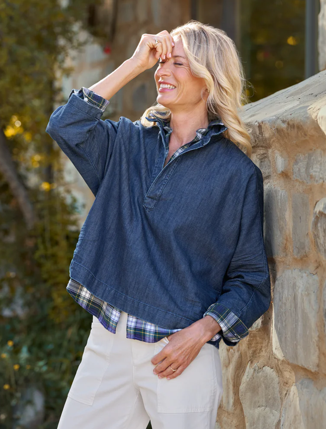 gabi in vintage dark wash denim