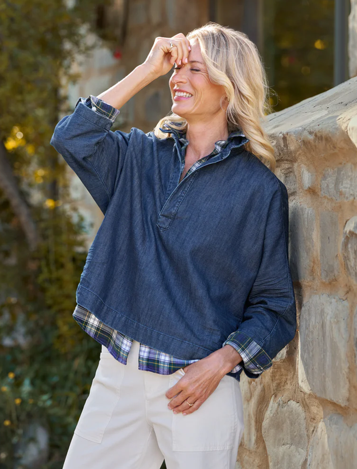 gabi in vintage dark wash denim