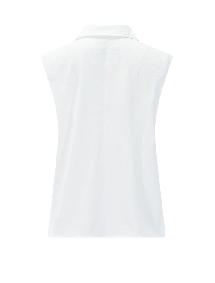olivia popover collar tank in white