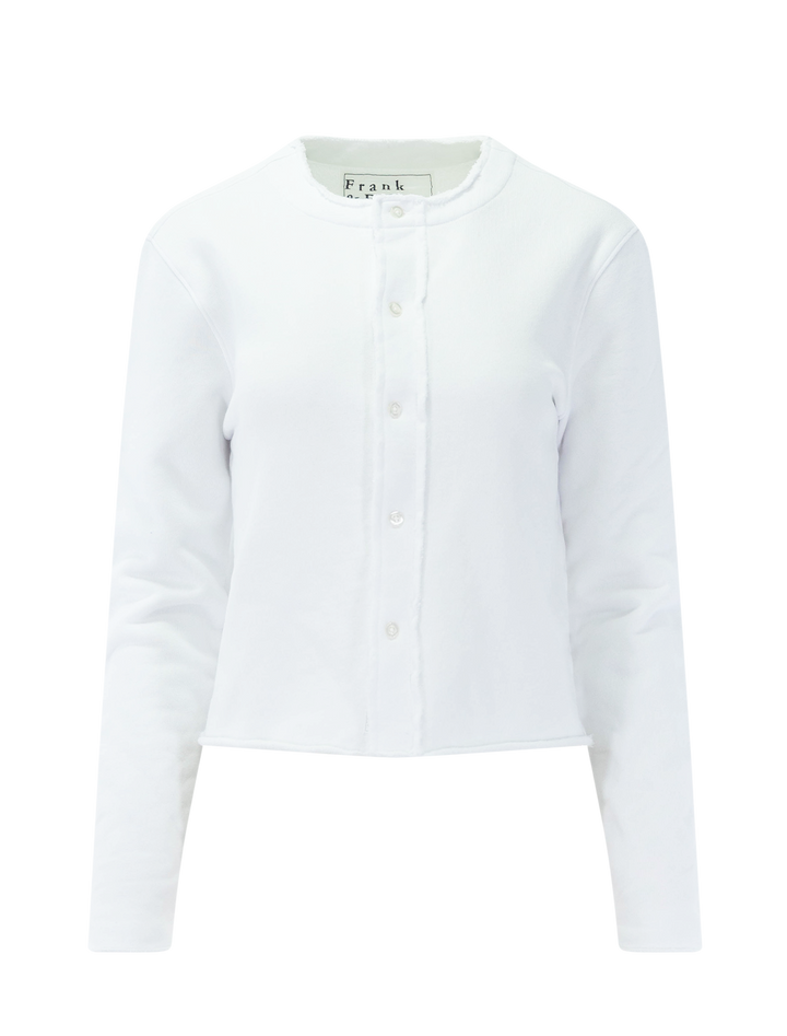jackie cardigan in white