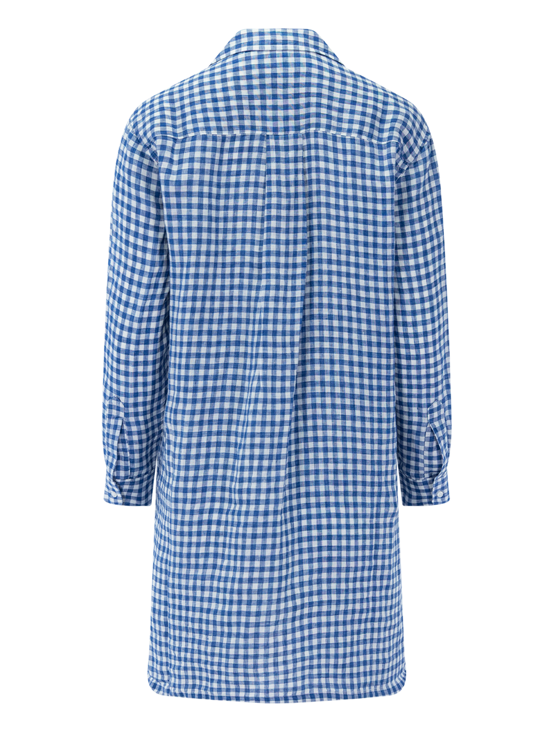 hunter dress in blue check