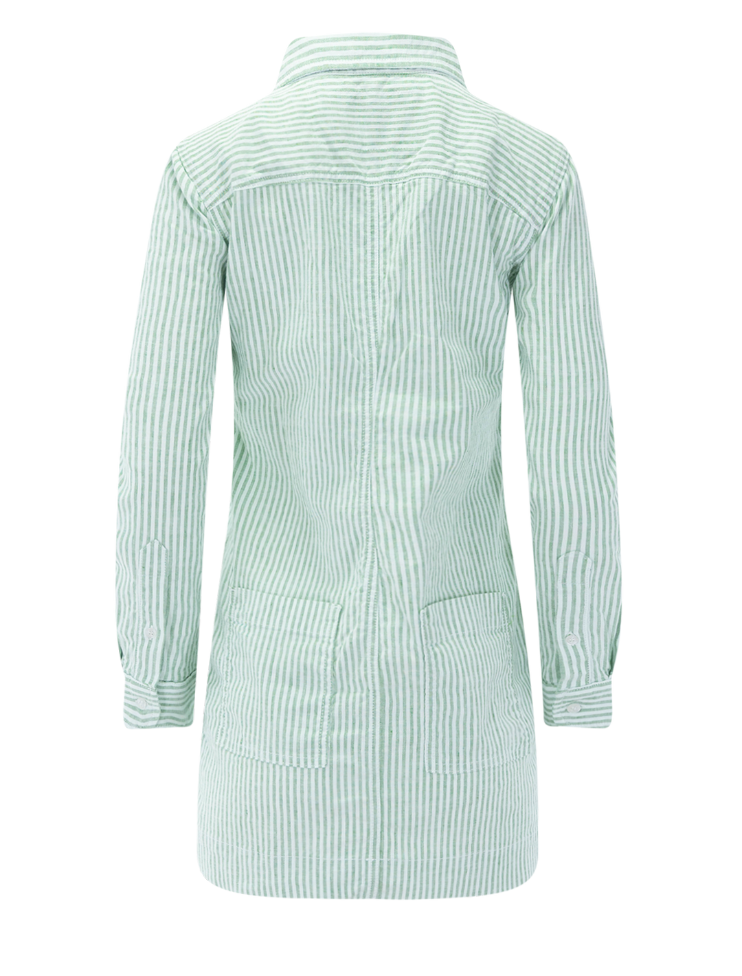 long sleeve playsuit dress in lime stripe