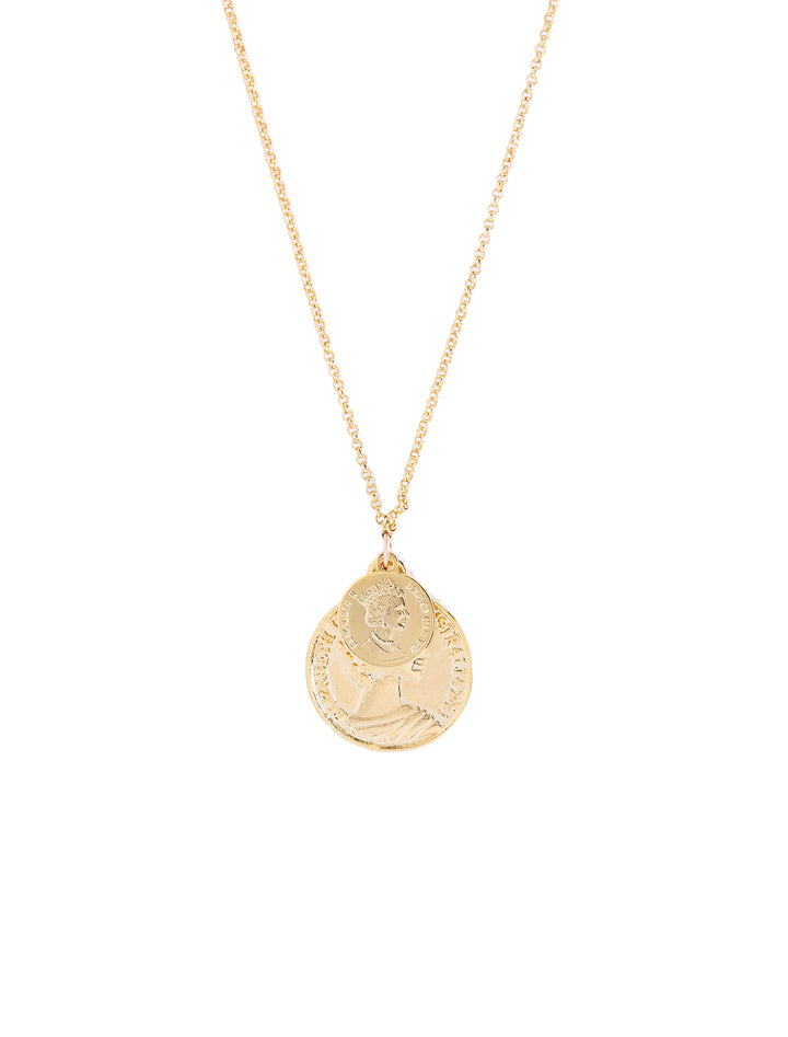 double coin necklace