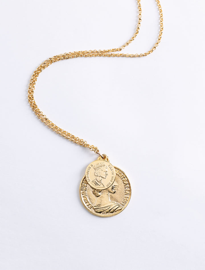 double coin necklace