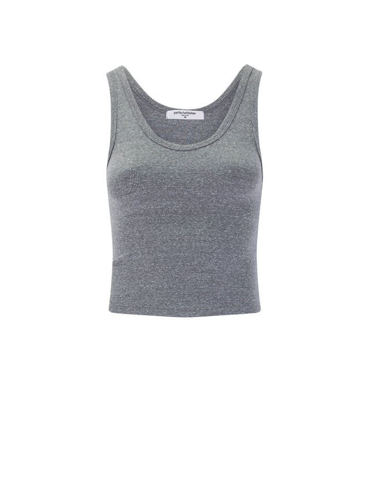 blondie tank in dark heather grey