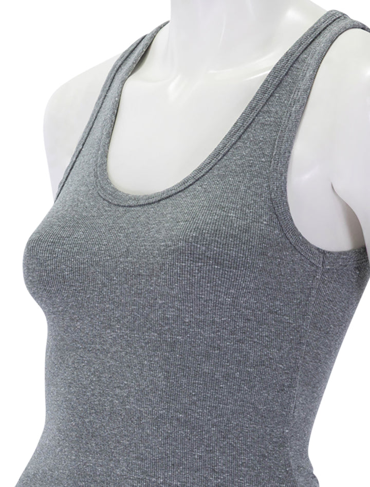 blondie tank in dark heather grey