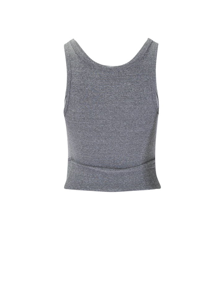 blondie tank in dark heather grey