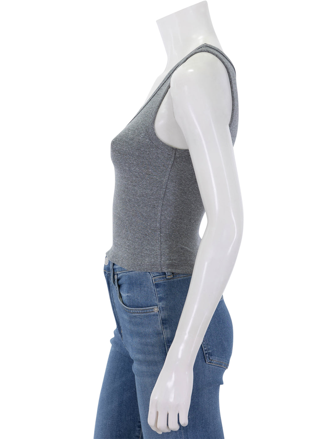 blondie tank in dark heather grey