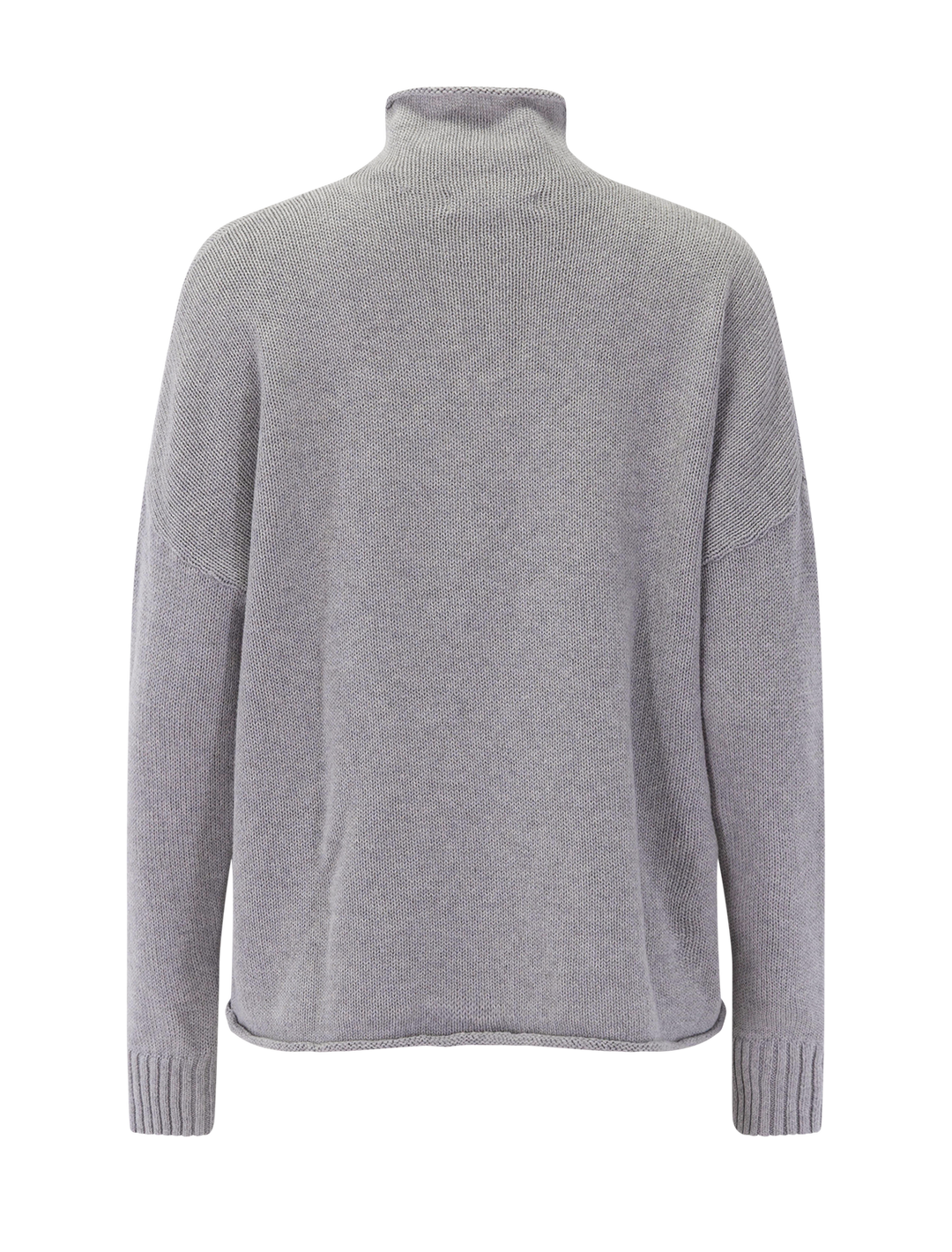 nova cashmere sweater in heather grey