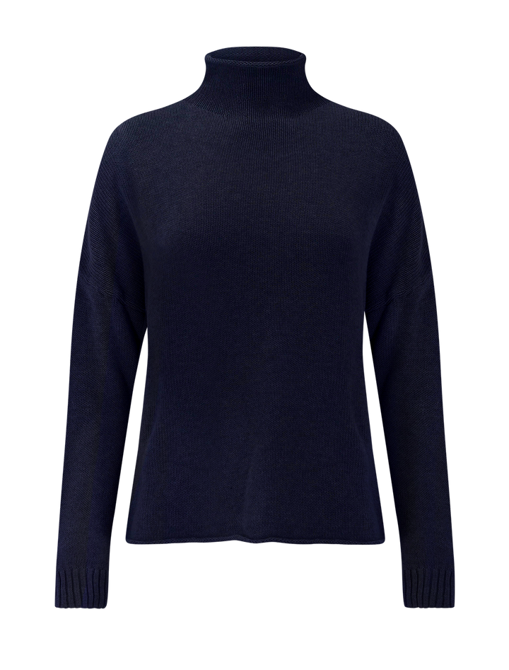 nova cashmere sweater in navy