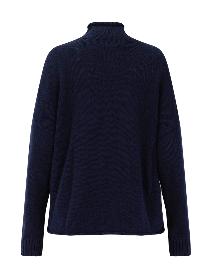 nova cashmere sweater in navy