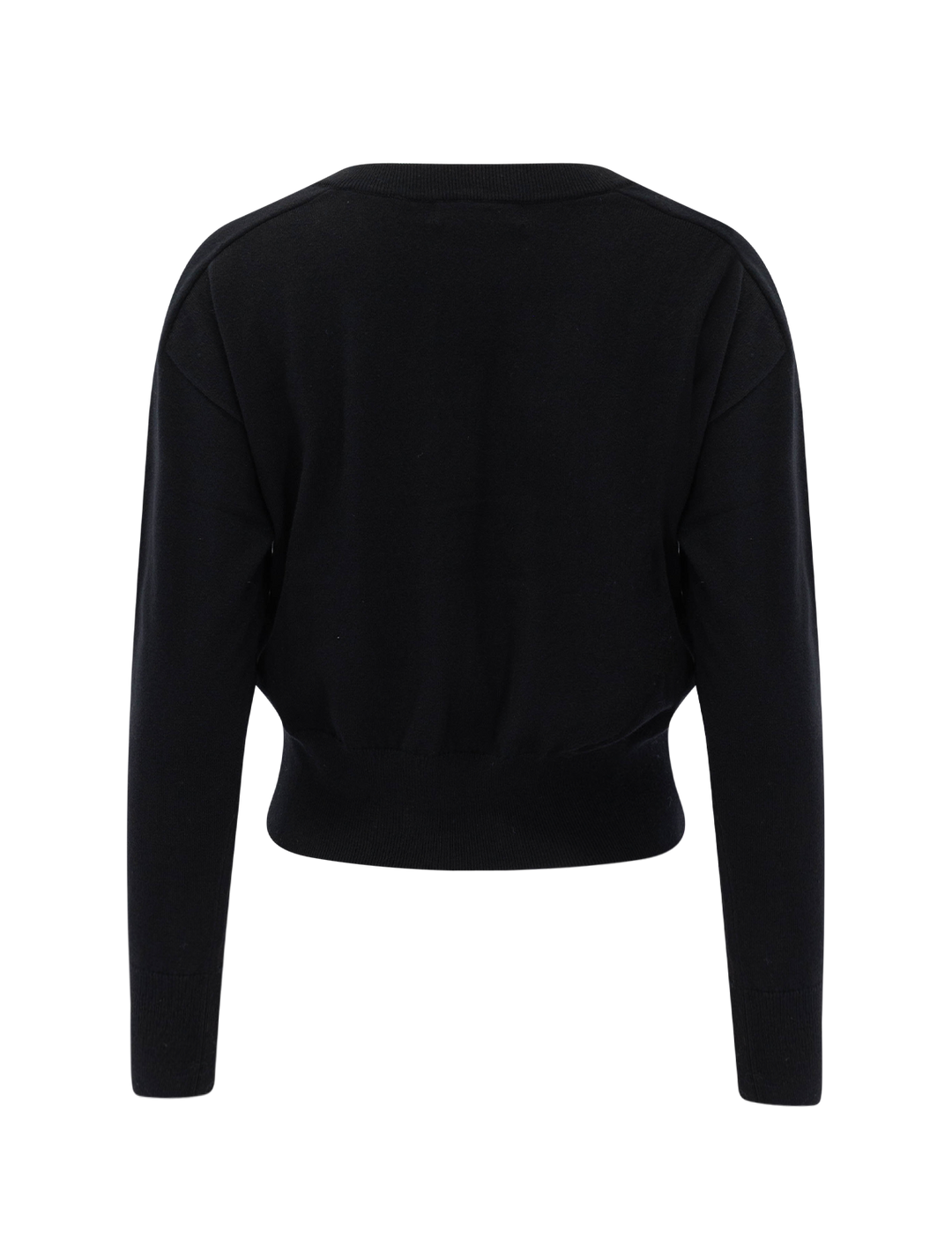 georgina cashmere vneck sweater in black