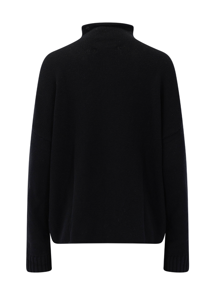 nova cashmere sweater in black
