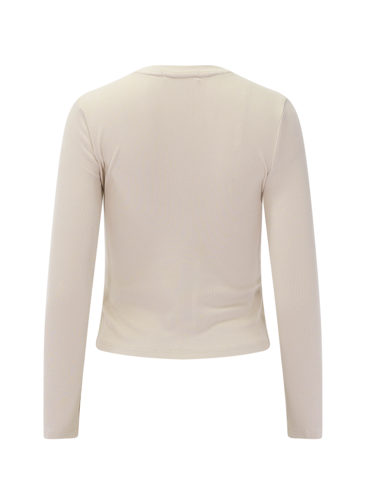 maureen luxe rib cardigan in sugar