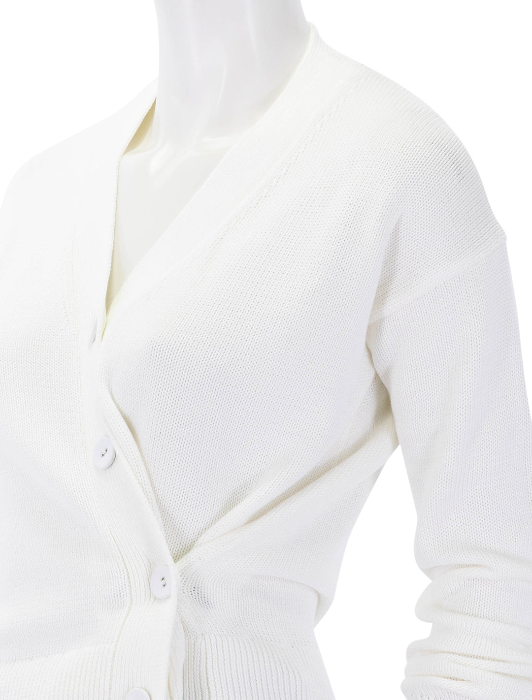 the wrap cardigan in white