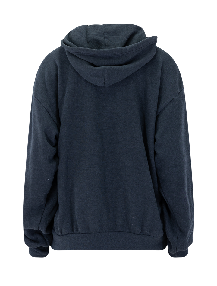 cross stripe hoodie in charcoal