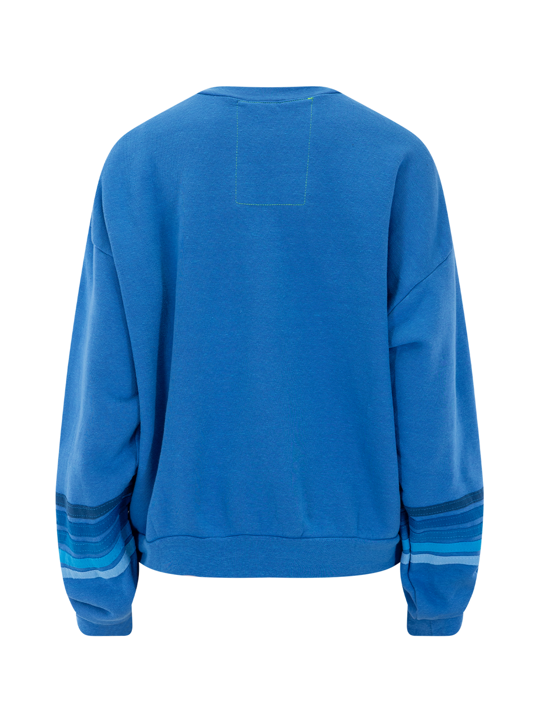 rugby stitch crew sweatshirt in cobalt