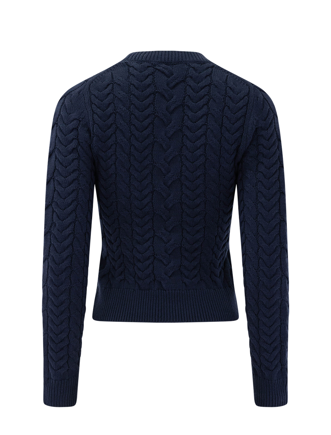 annabella cable sweater in navy