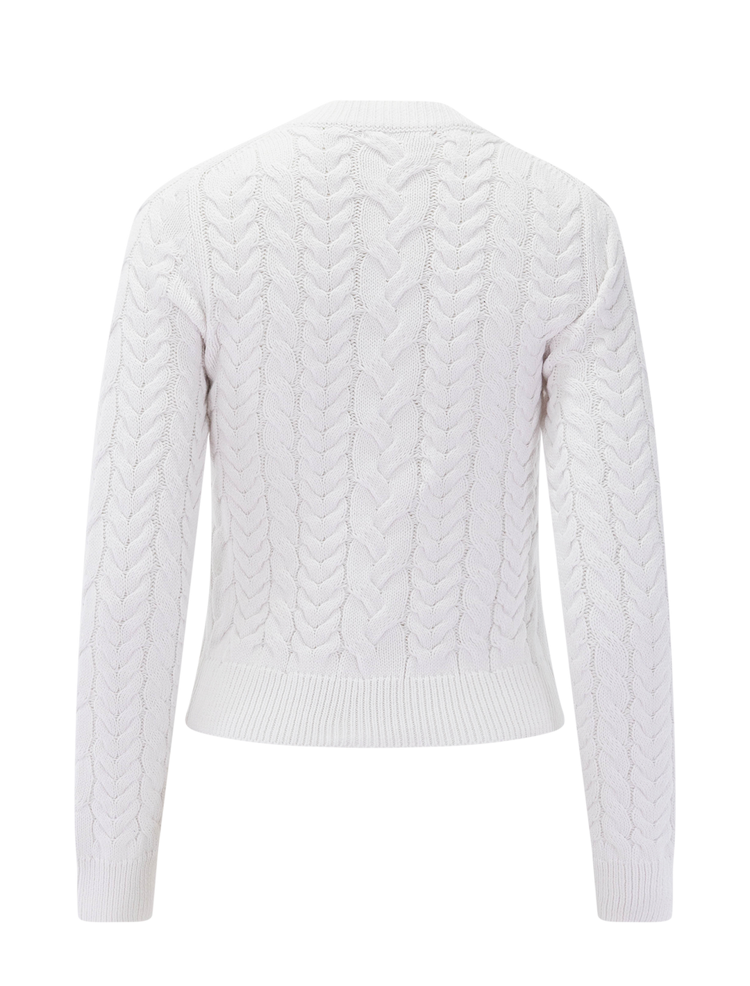 annabella cable sweater in white