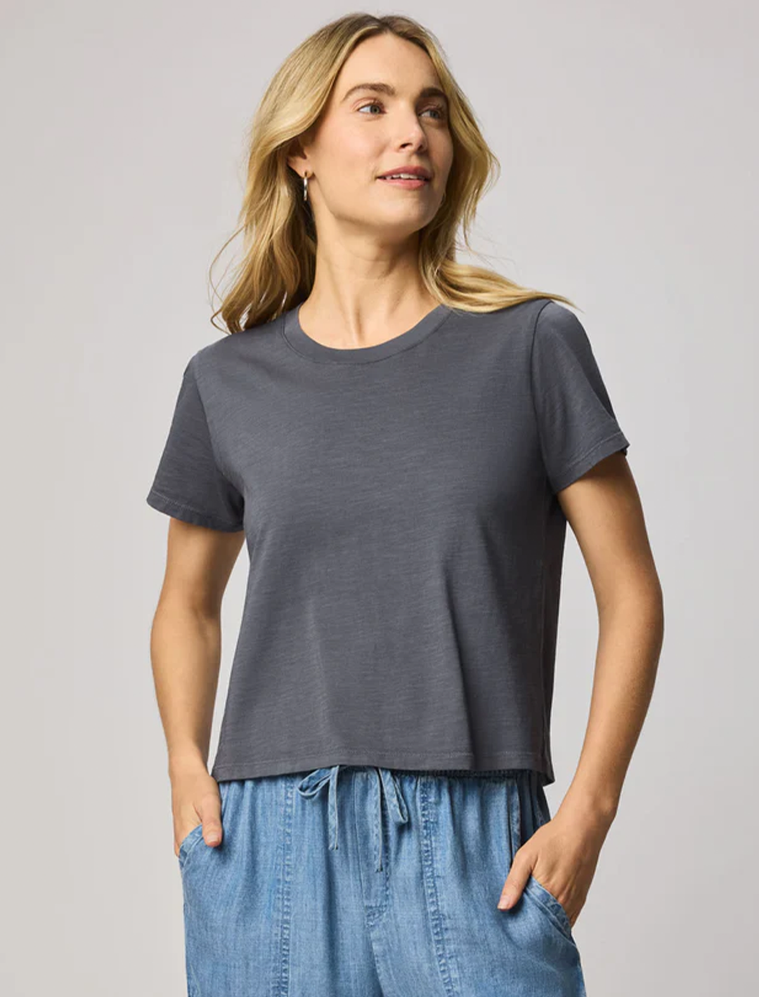 louisa short sleeve tee in ink