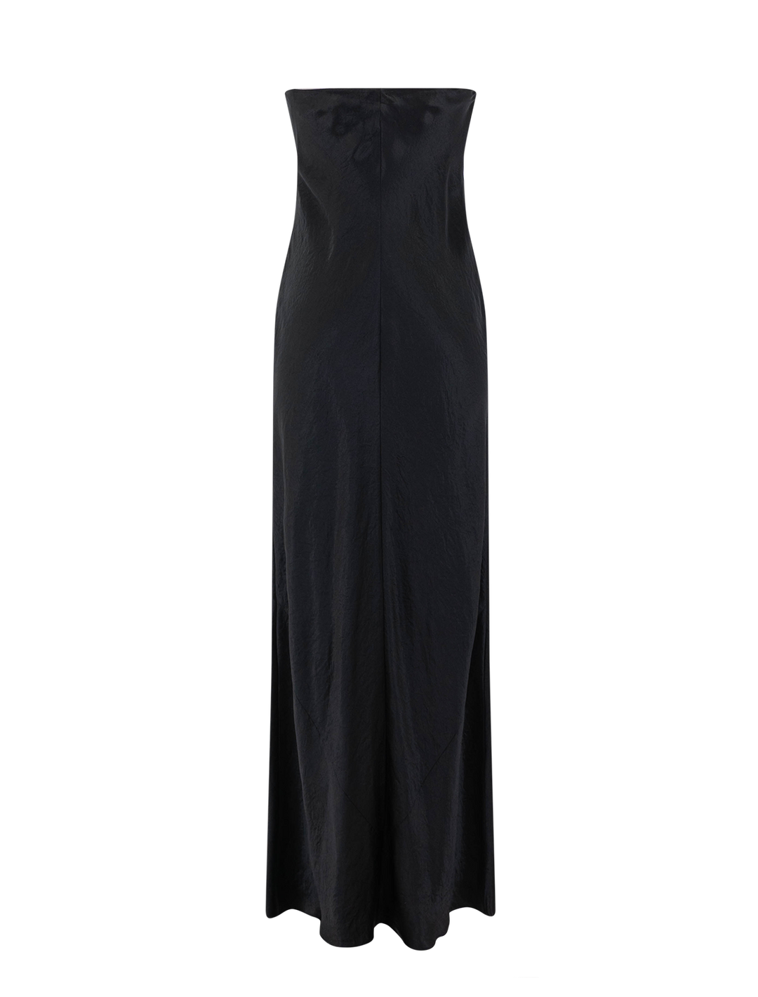 strapless maxi dress in black