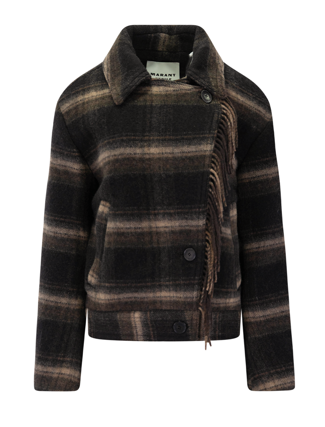galeane coat in black and khaki