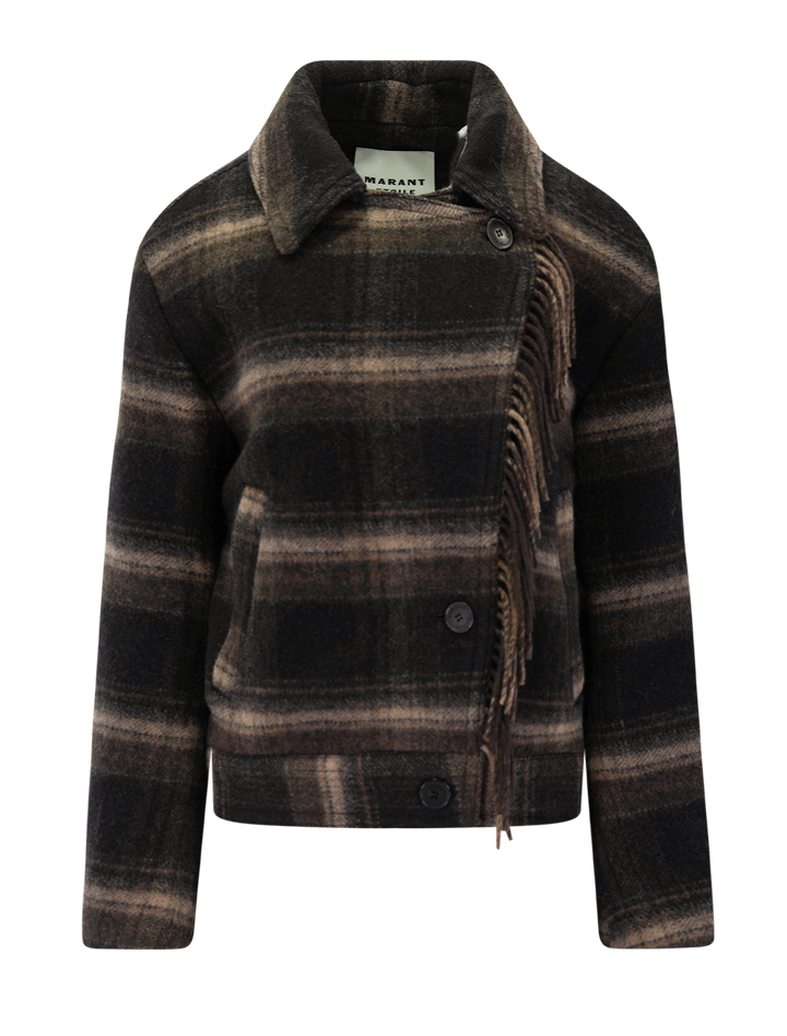 galeane coat in black and khaki