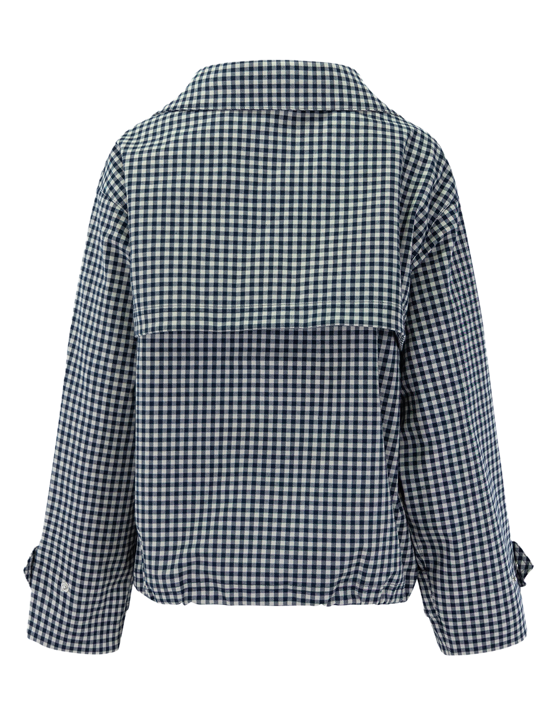 bronwyn showerproof jacket in navy gingham