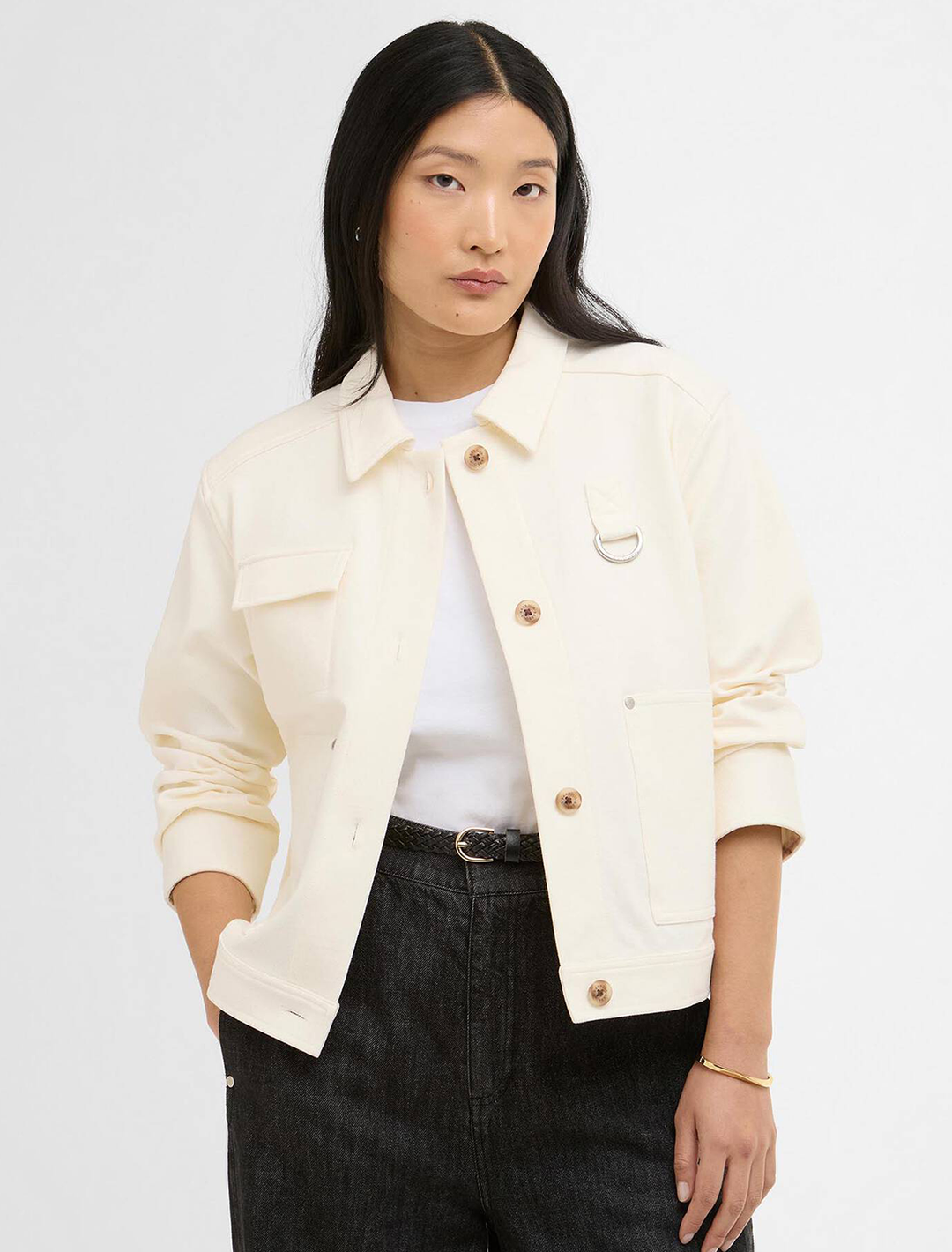 kirby overshirt in ecru