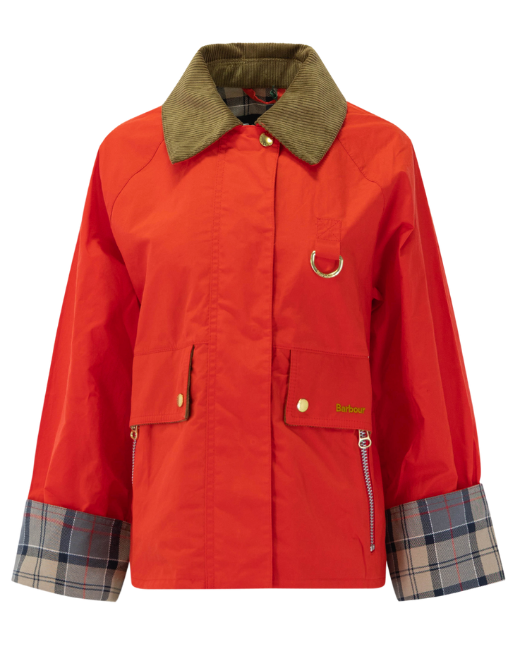 mackworth casual jacket in vermillion