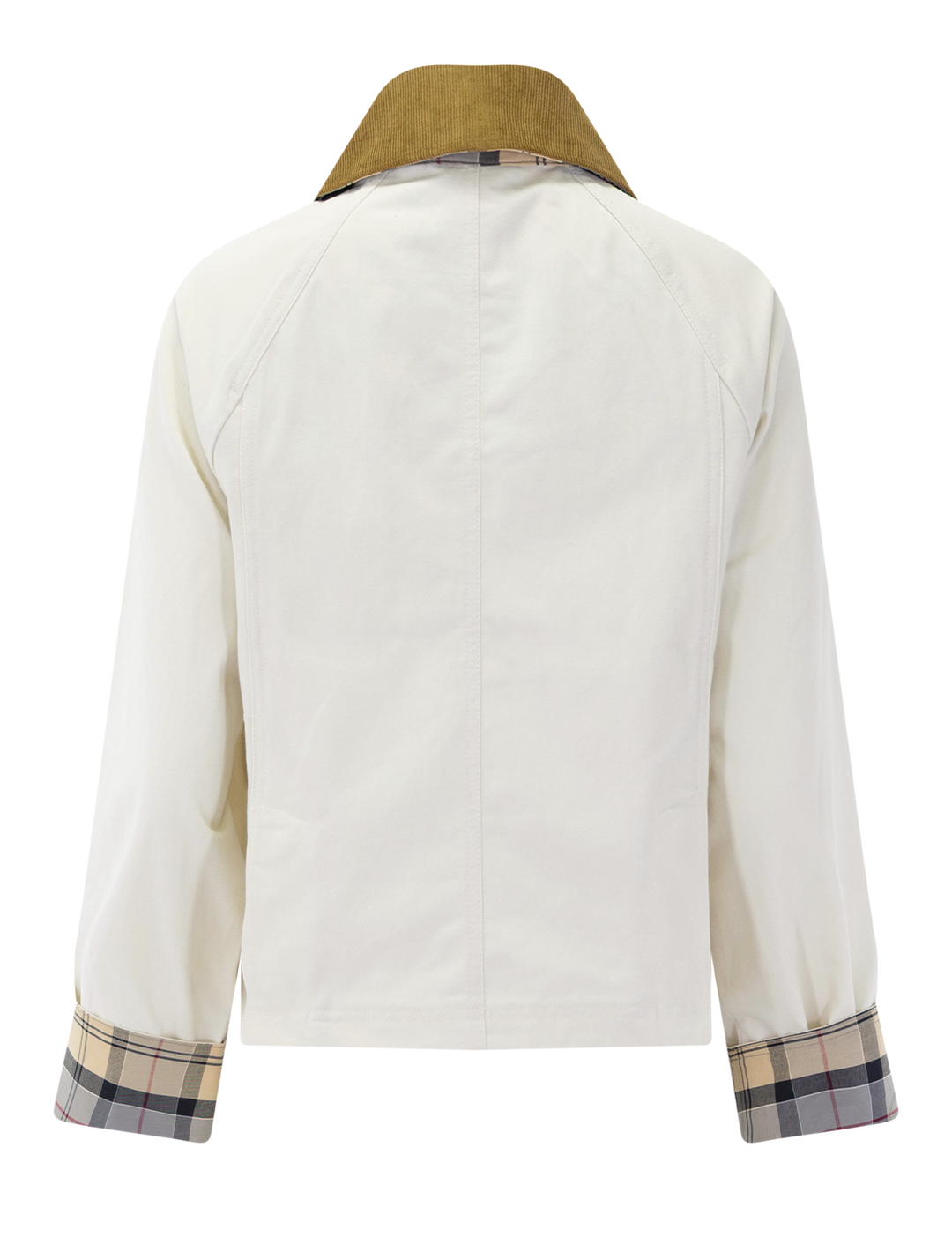 cropped beadnell casual jacket in light pearl