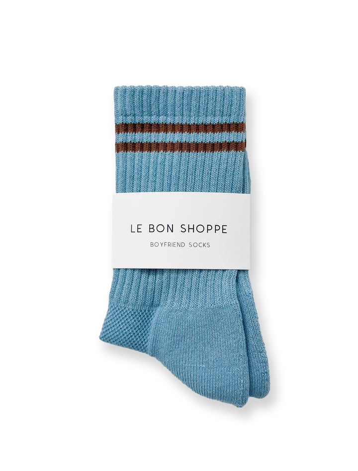 boyfriend socks in powder blue