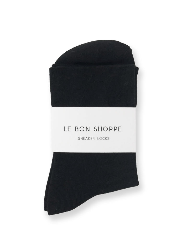 sneaker socks in true black