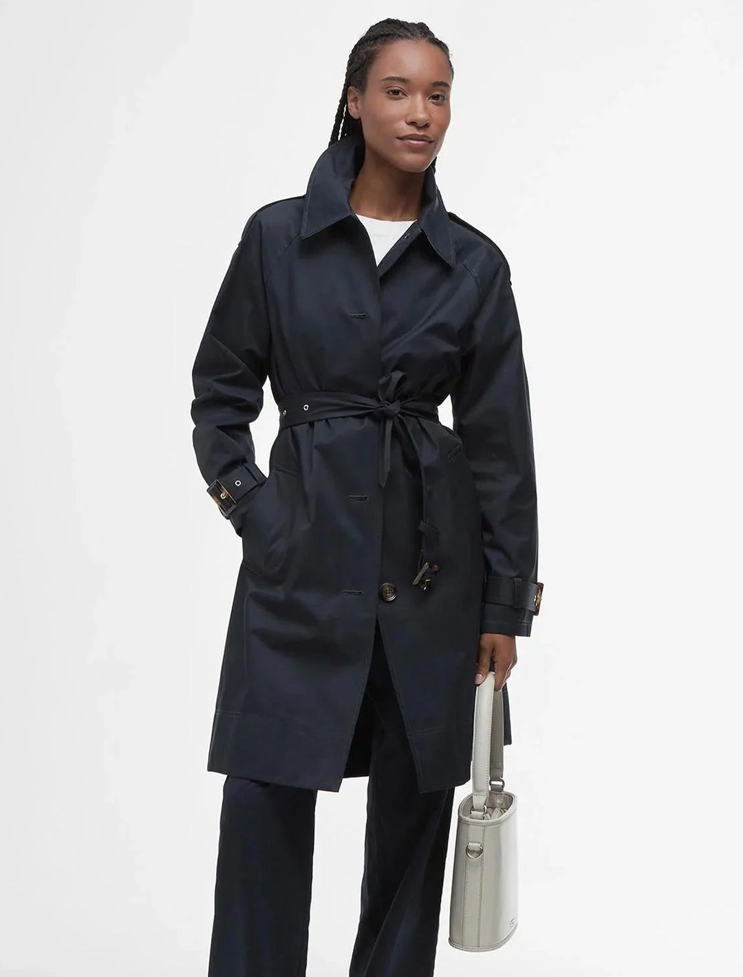 maia showerproof jacket in dark navy