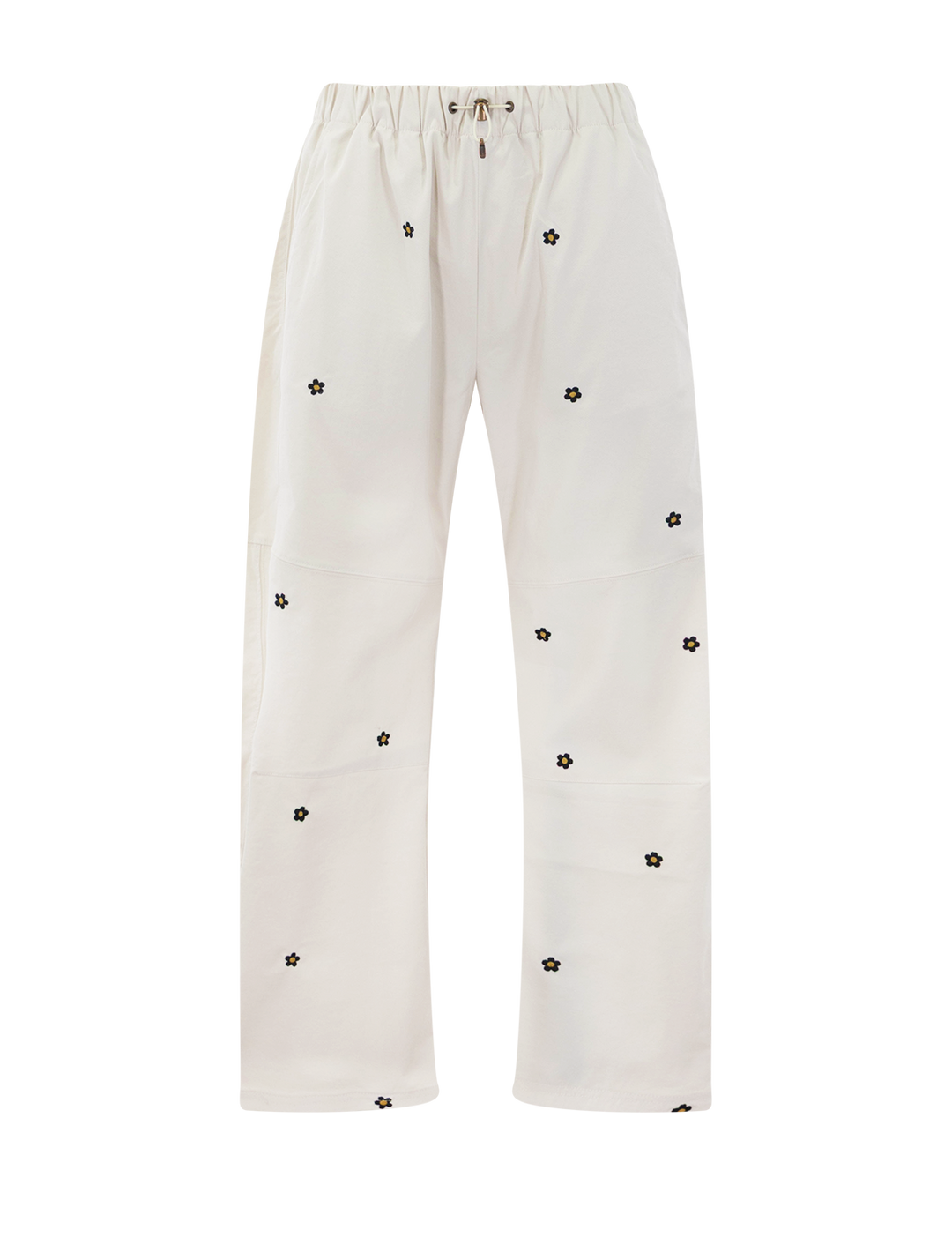 The Great Outdoors the embroidered outpost pant in cream - front view.