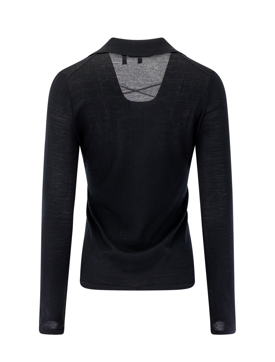 drawstring pullover in black