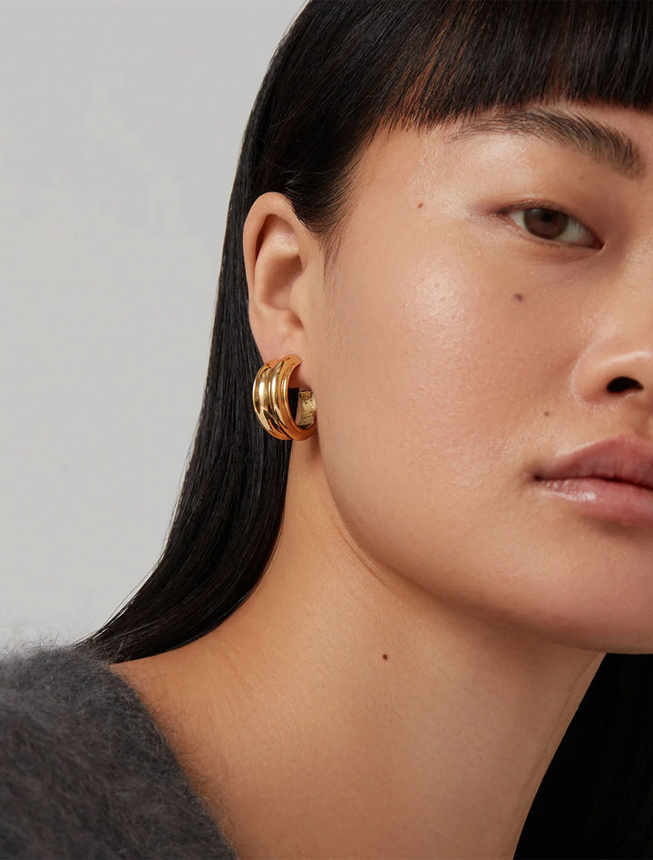 lennon hoops in gold