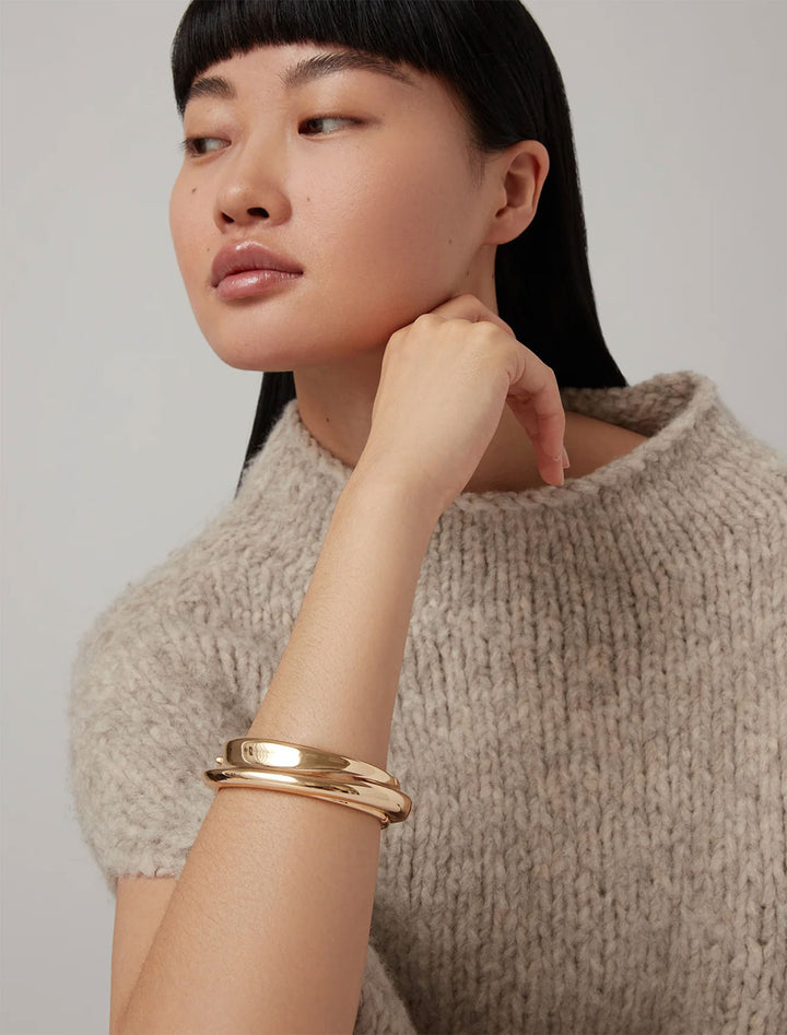 lennon bangle in gold