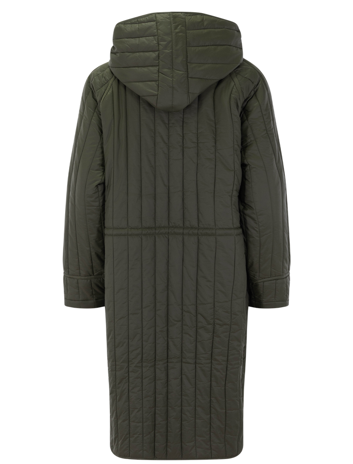 mandy quilted jacket in dark green