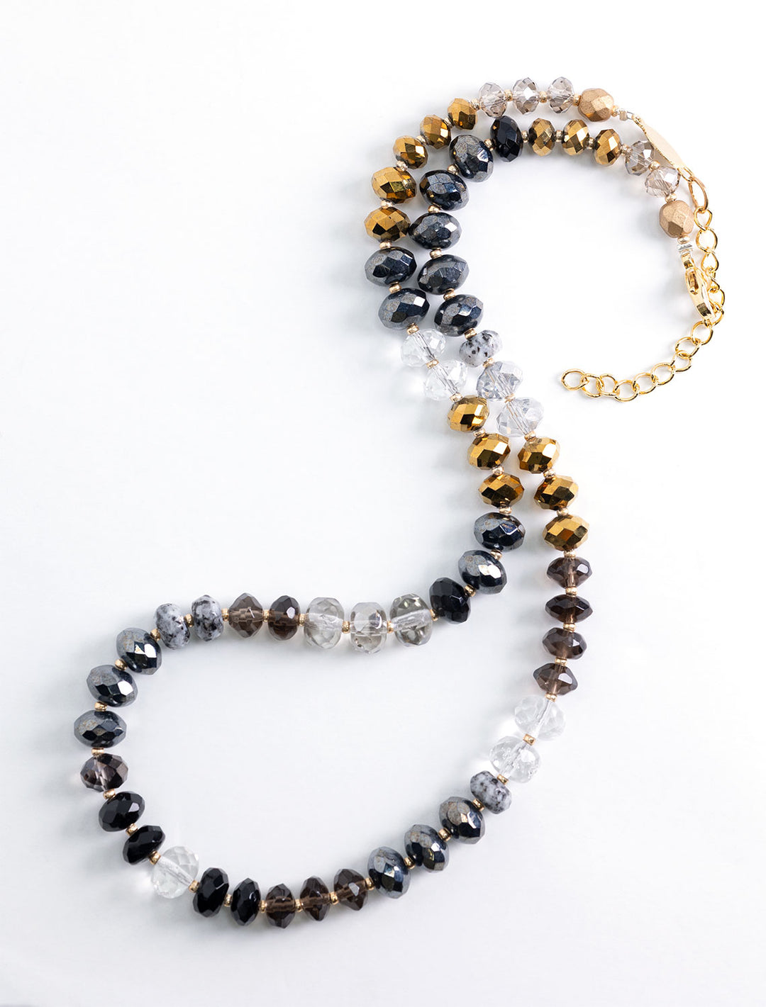 gemma necklace in black multi