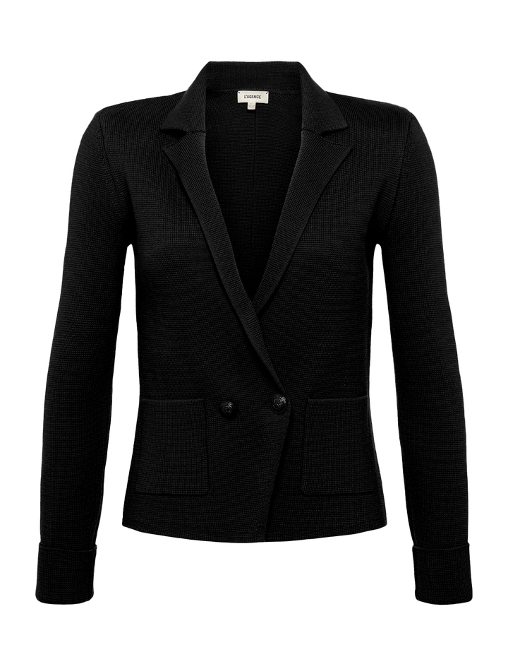 sofia knit blazer with tonal buttons