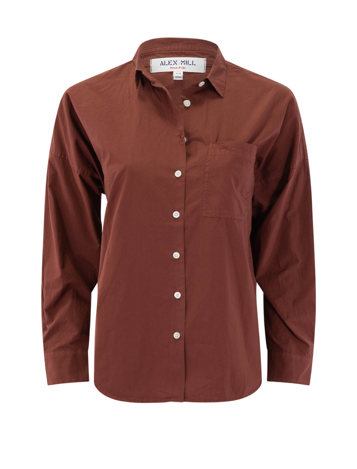 jo shirt in dark clay