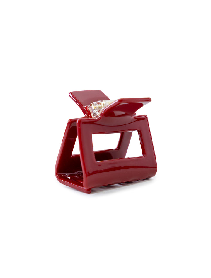 eco kylie hair clip in cherry red