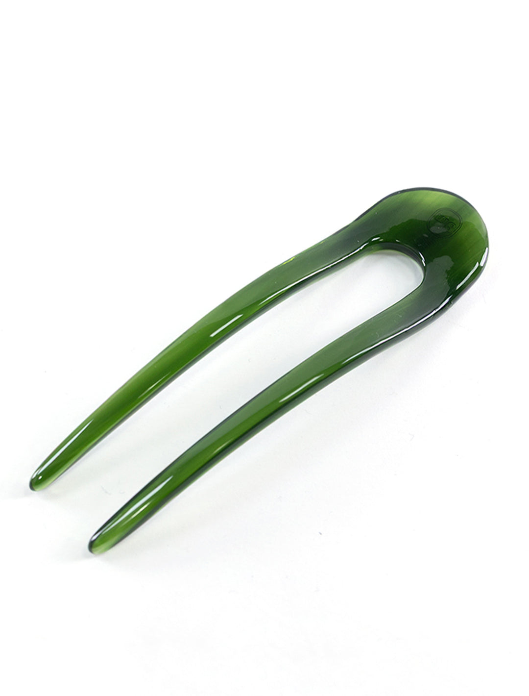 french hair pin in forest green