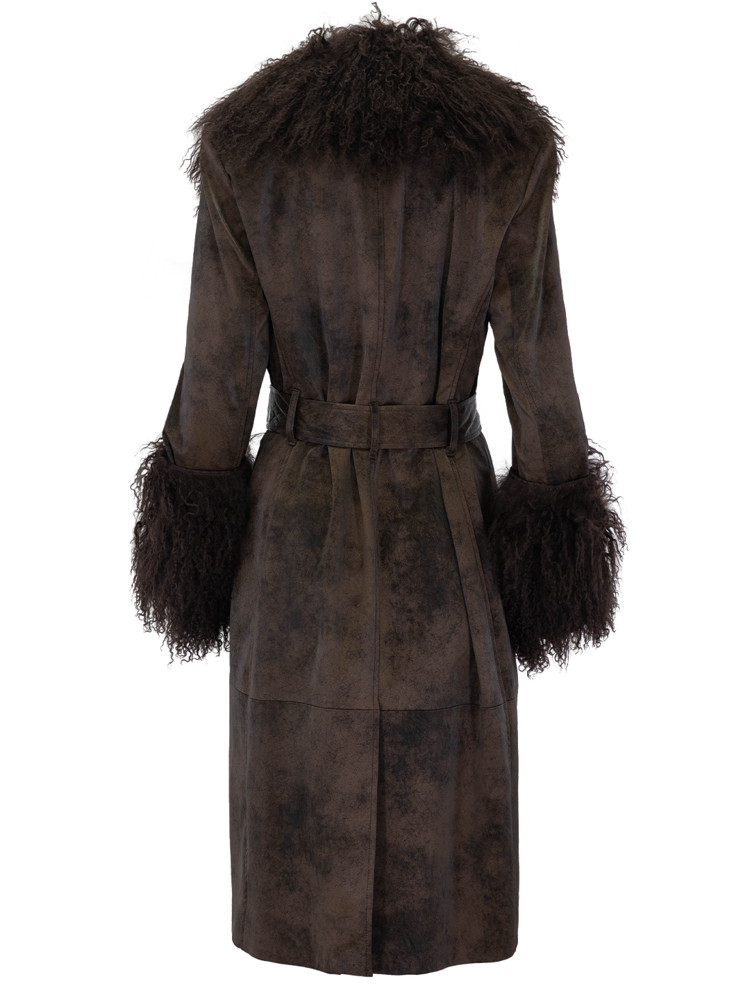 viv coat in dark brown