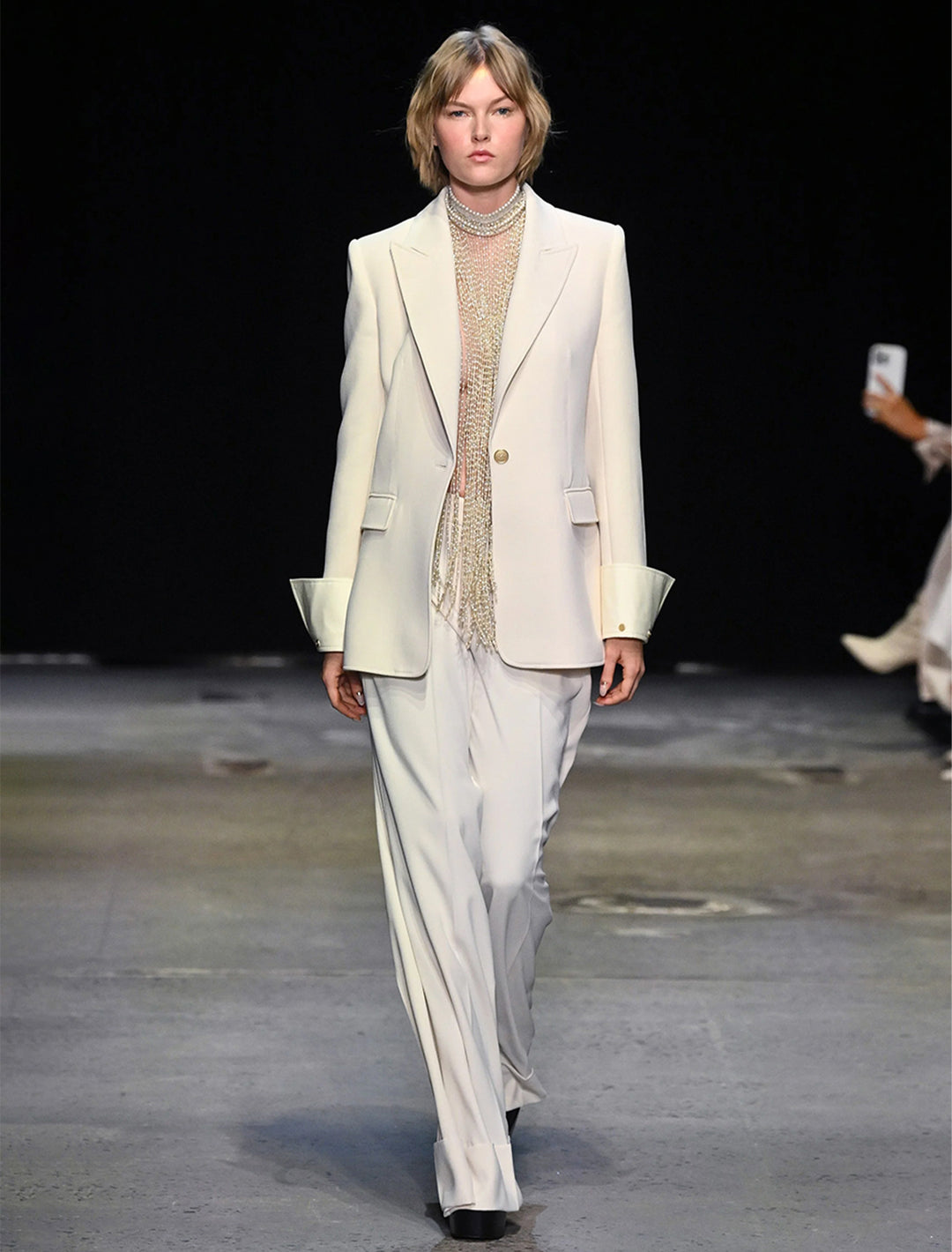 bella jacket in alabaster