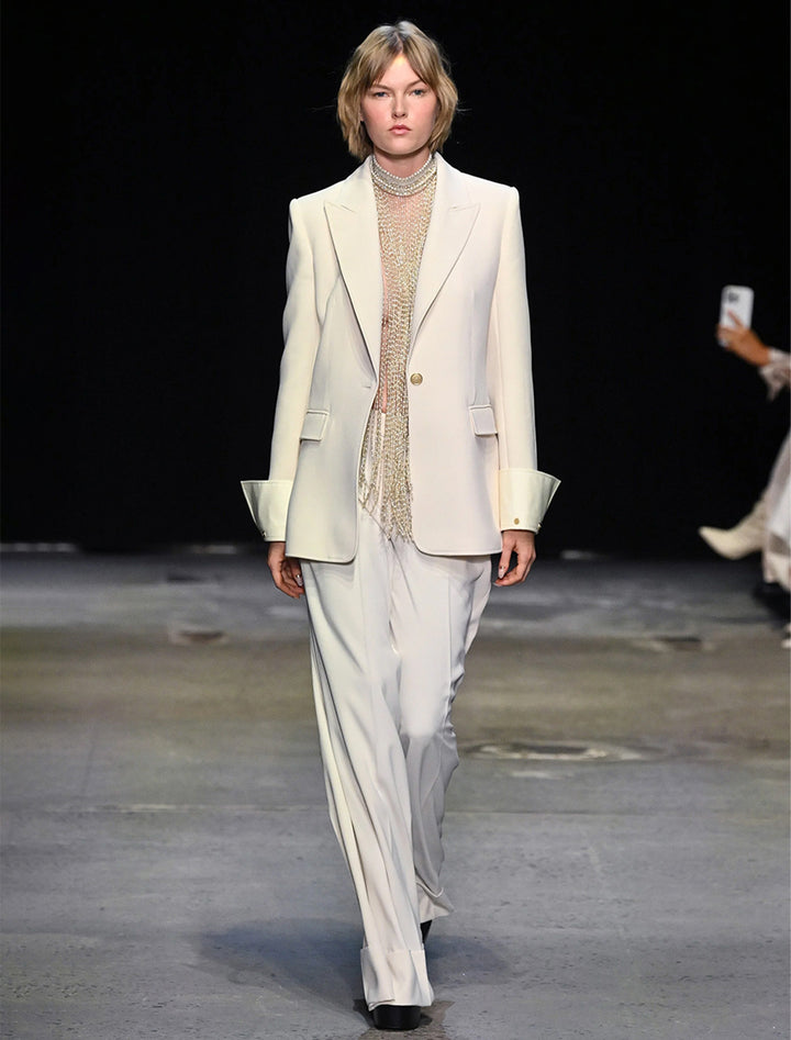 bella jacket in alabaster